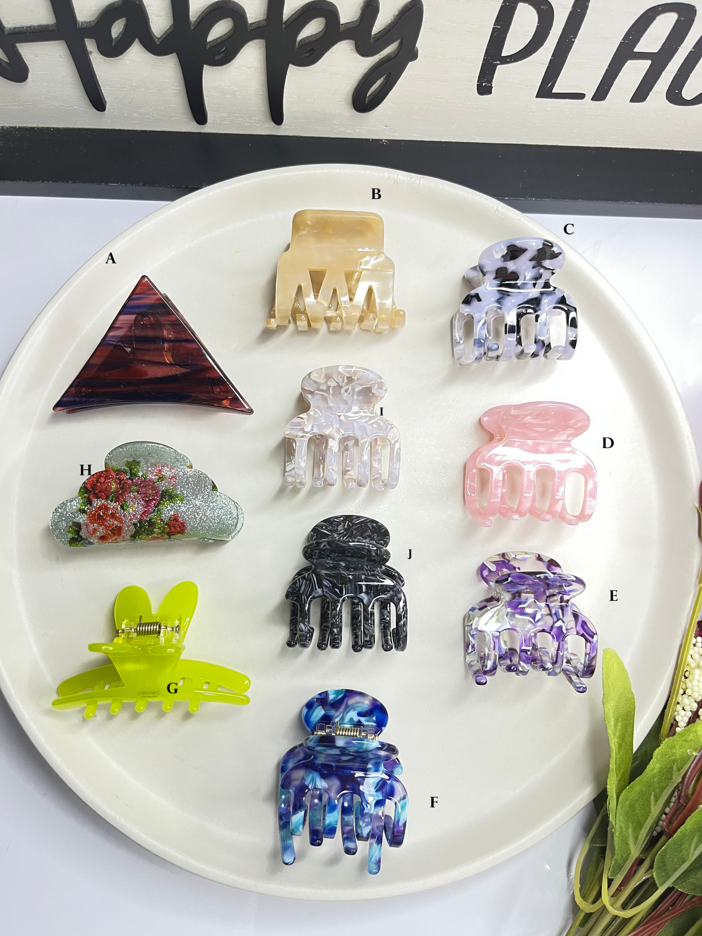 Acrylic Hair Claw ( Medium )