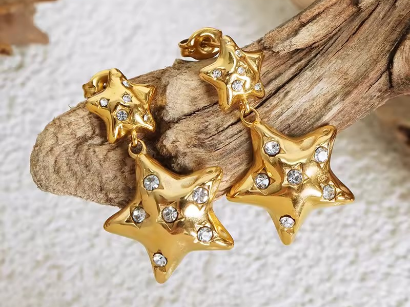 Luxe Star Earrings