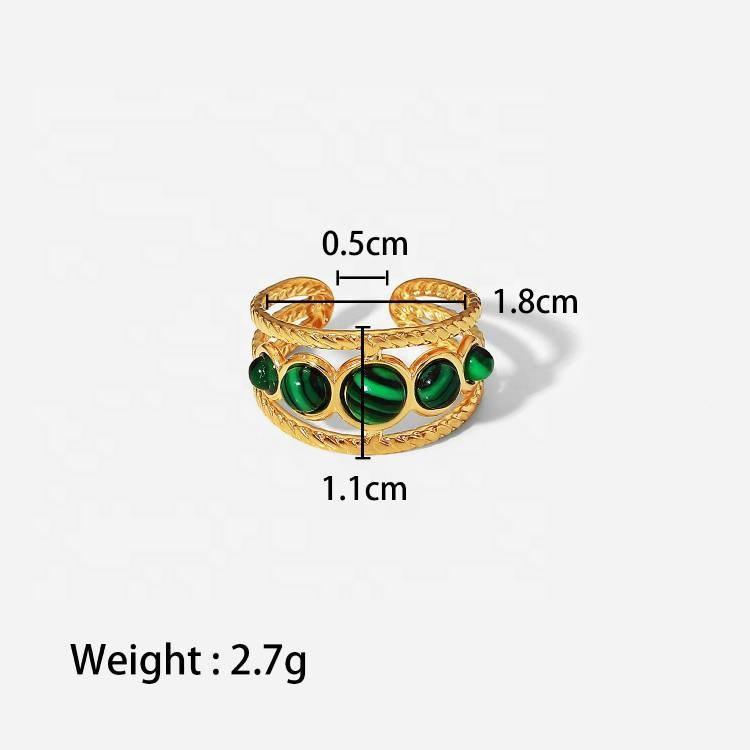 Chunky Green Ring