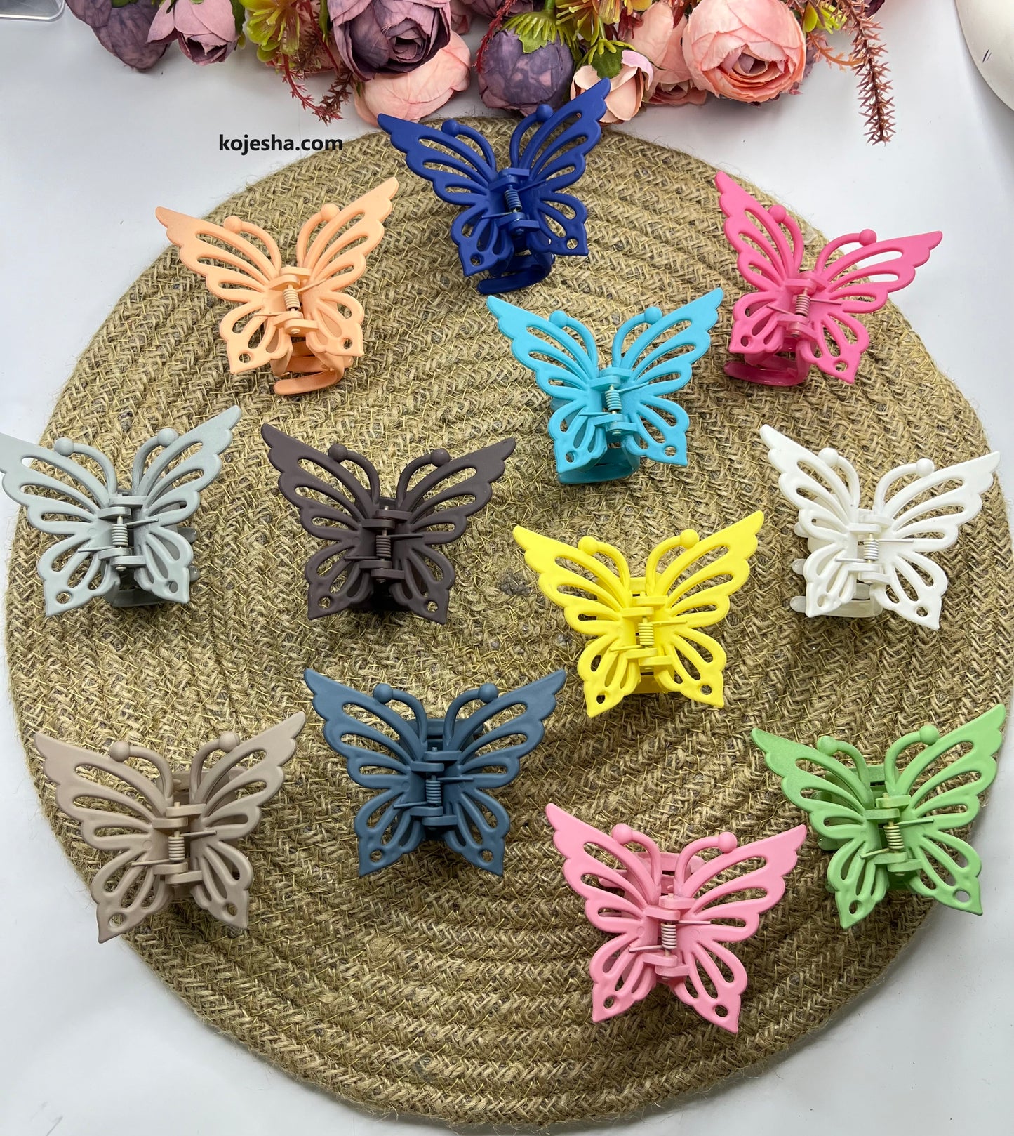 Matte Butterfly Hair Claws ( Medium )