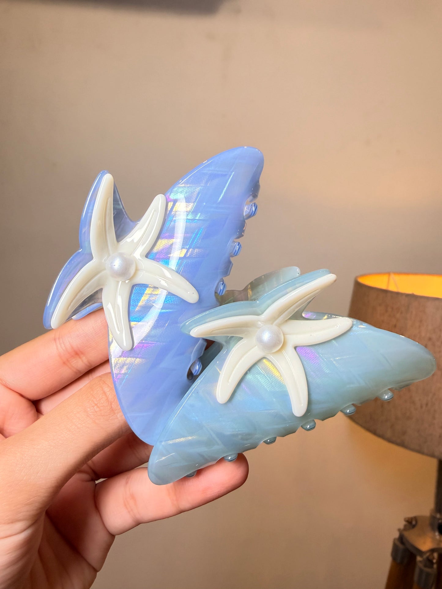 Sea Star Beach Claw Clips ( Large )