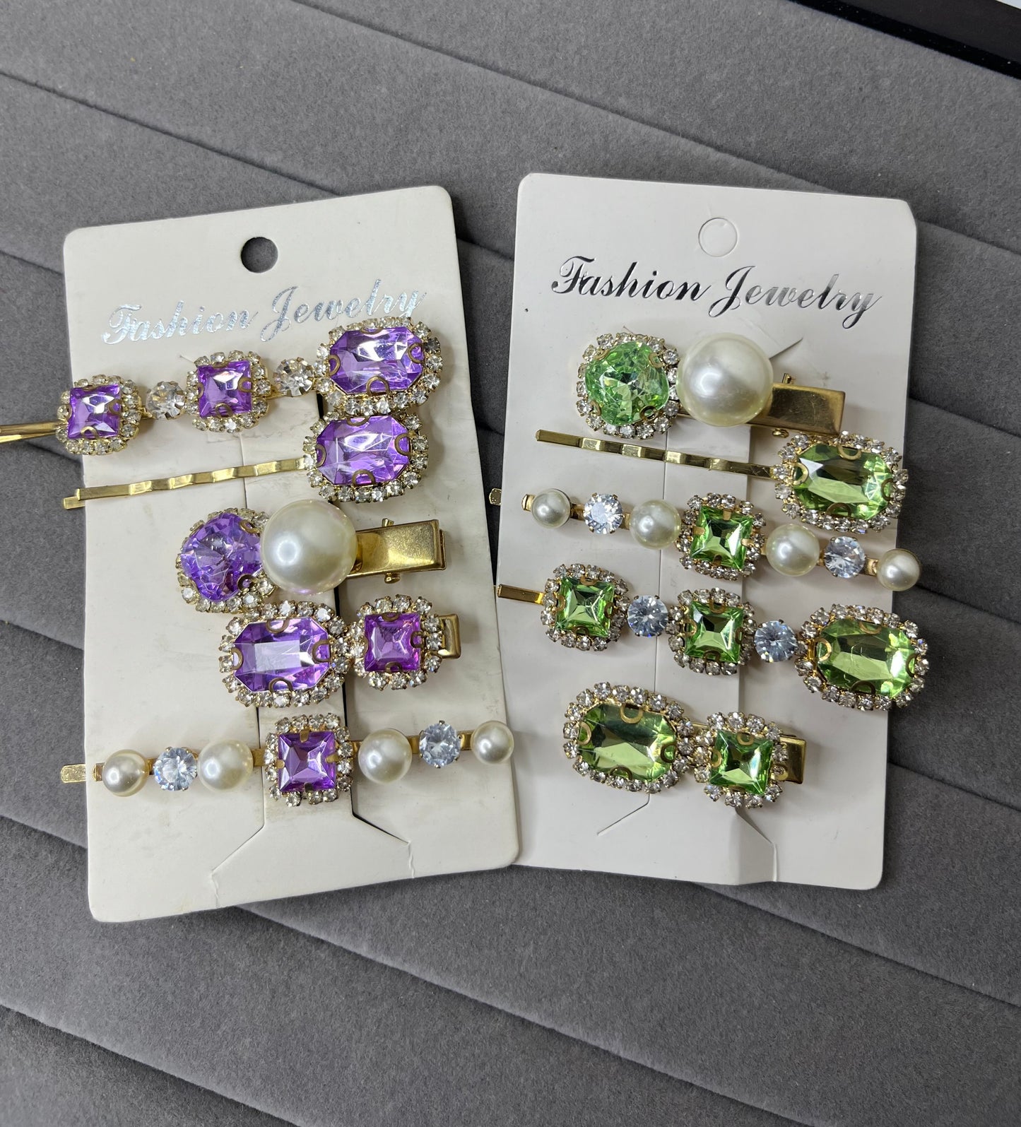 Rhinestone Hair Pin Card