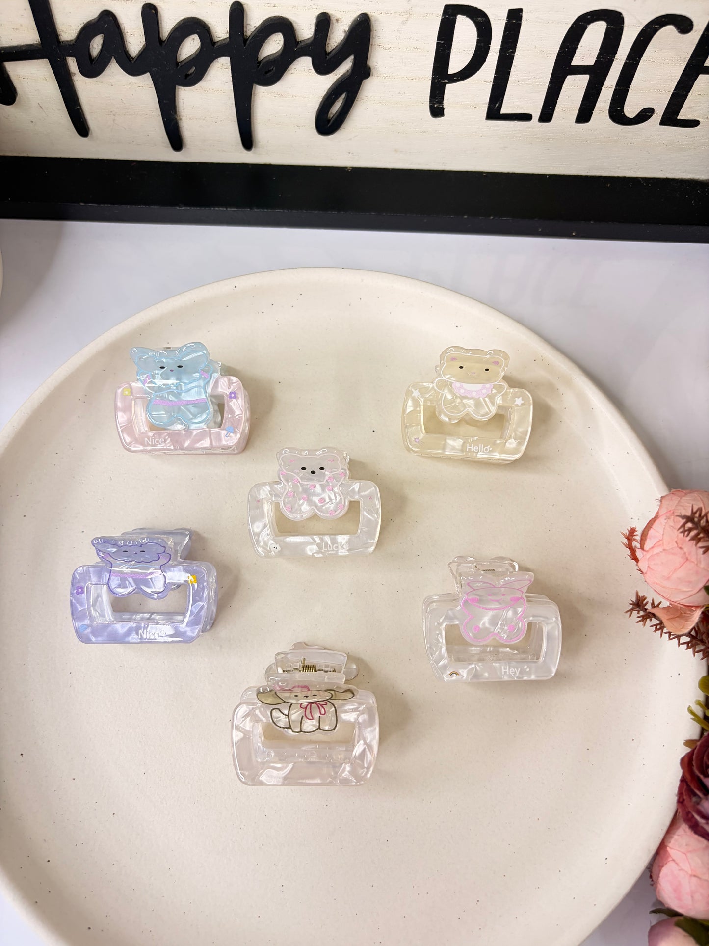Cute Bear Claw Clips