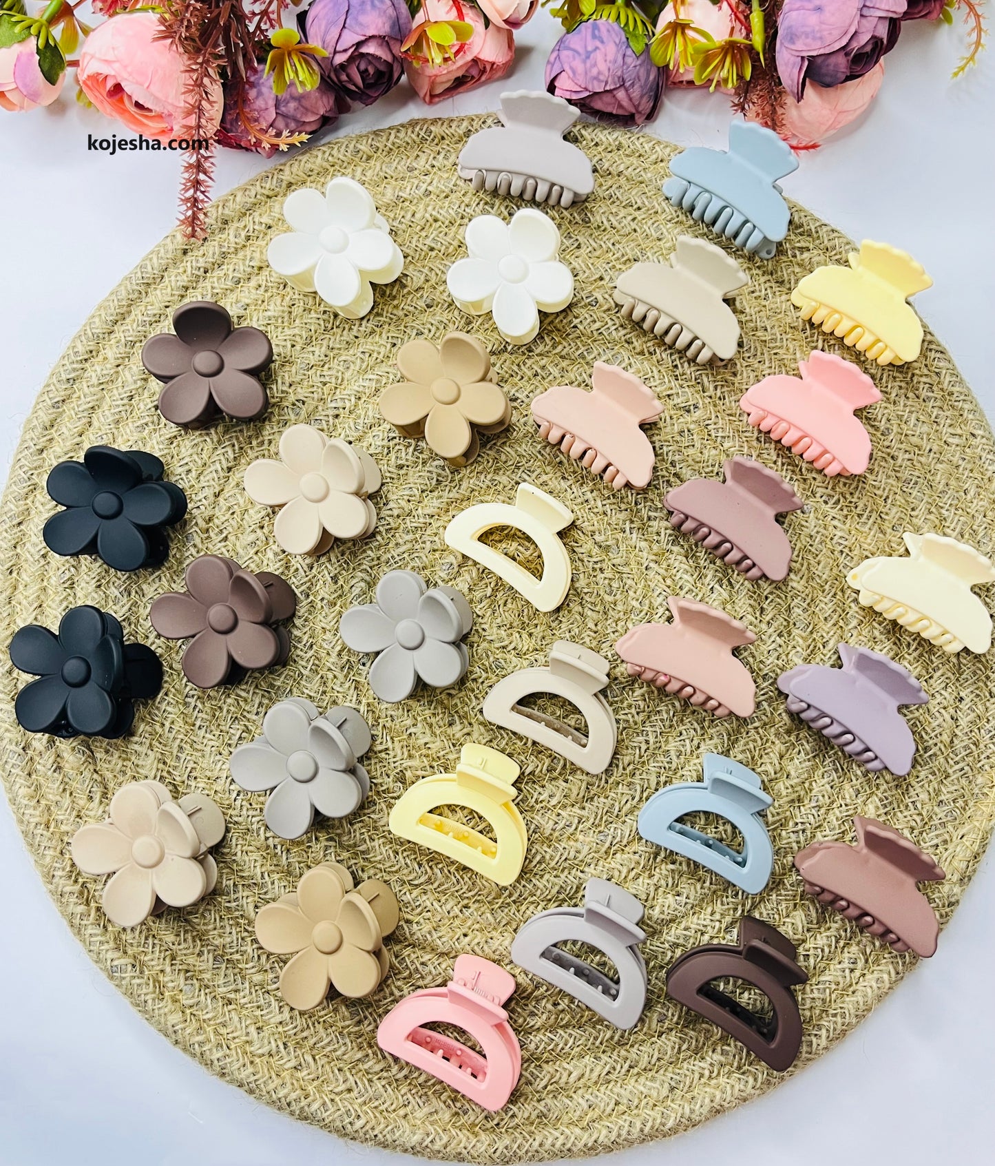 Small Matte Hair Claws ( Pack of 3 )