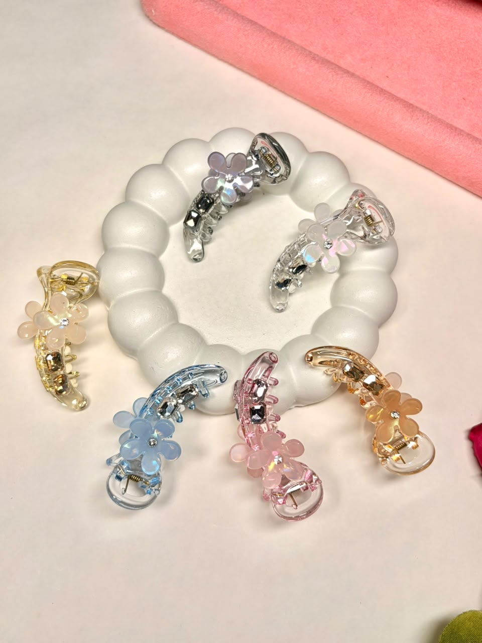 Crystal Petal Banana Clip (SMALL)