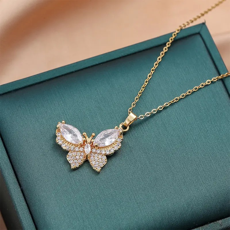 Butterfly Pendant Necklace