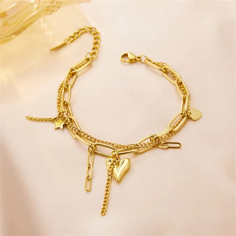 Heart Chain Bracelet