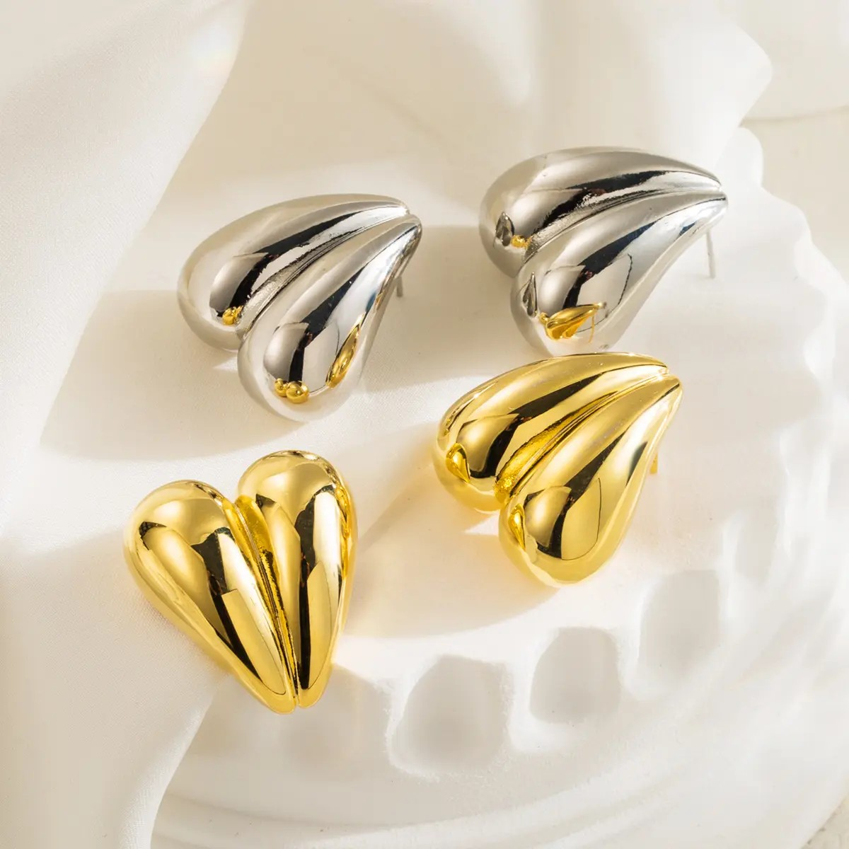 Heart Chunky Earring
