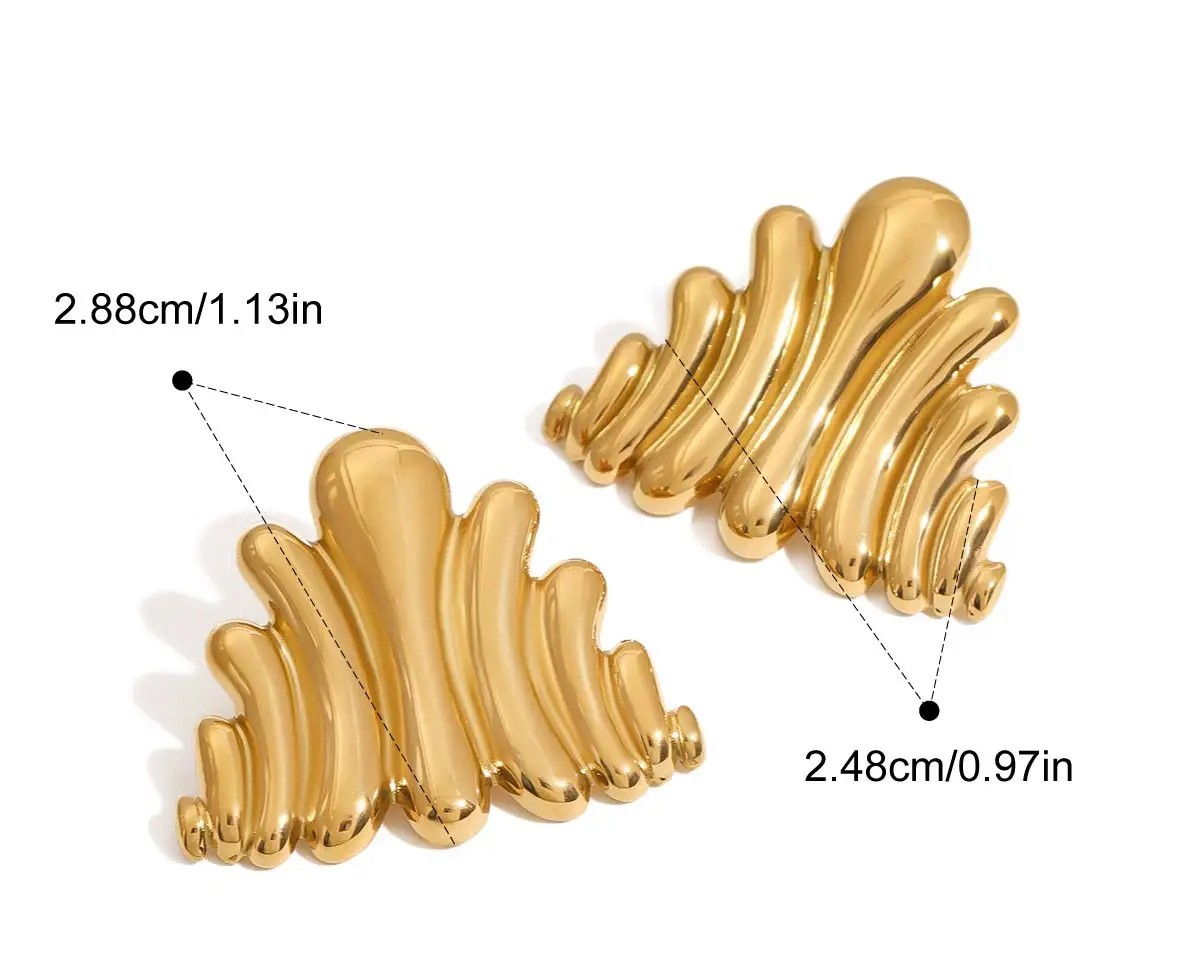 Textured Chunky Earring