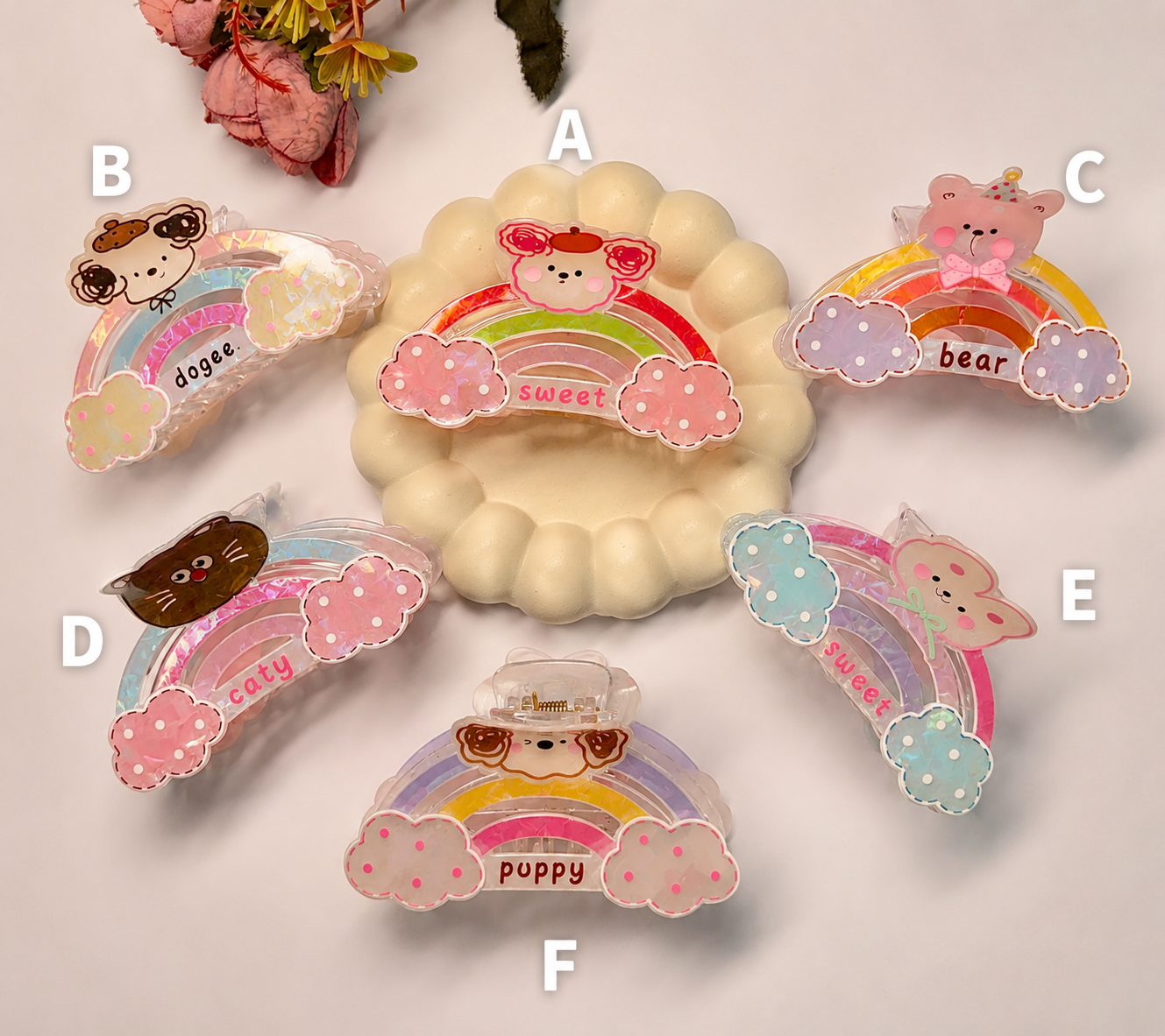 Rainbow Dreams Claw Clip ( Large )