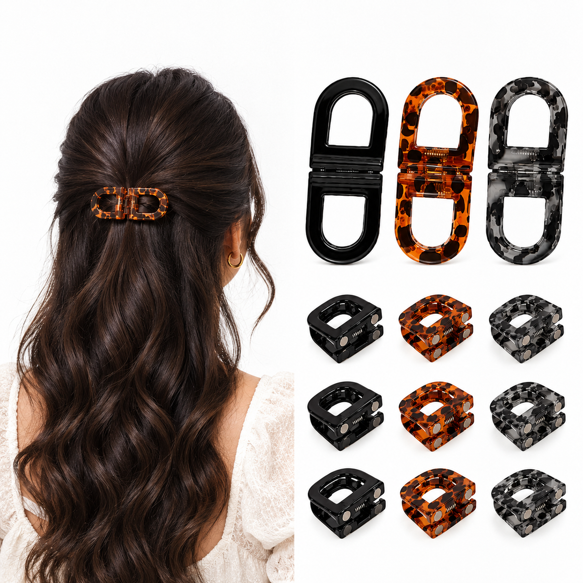 Magnetic Hair Clips