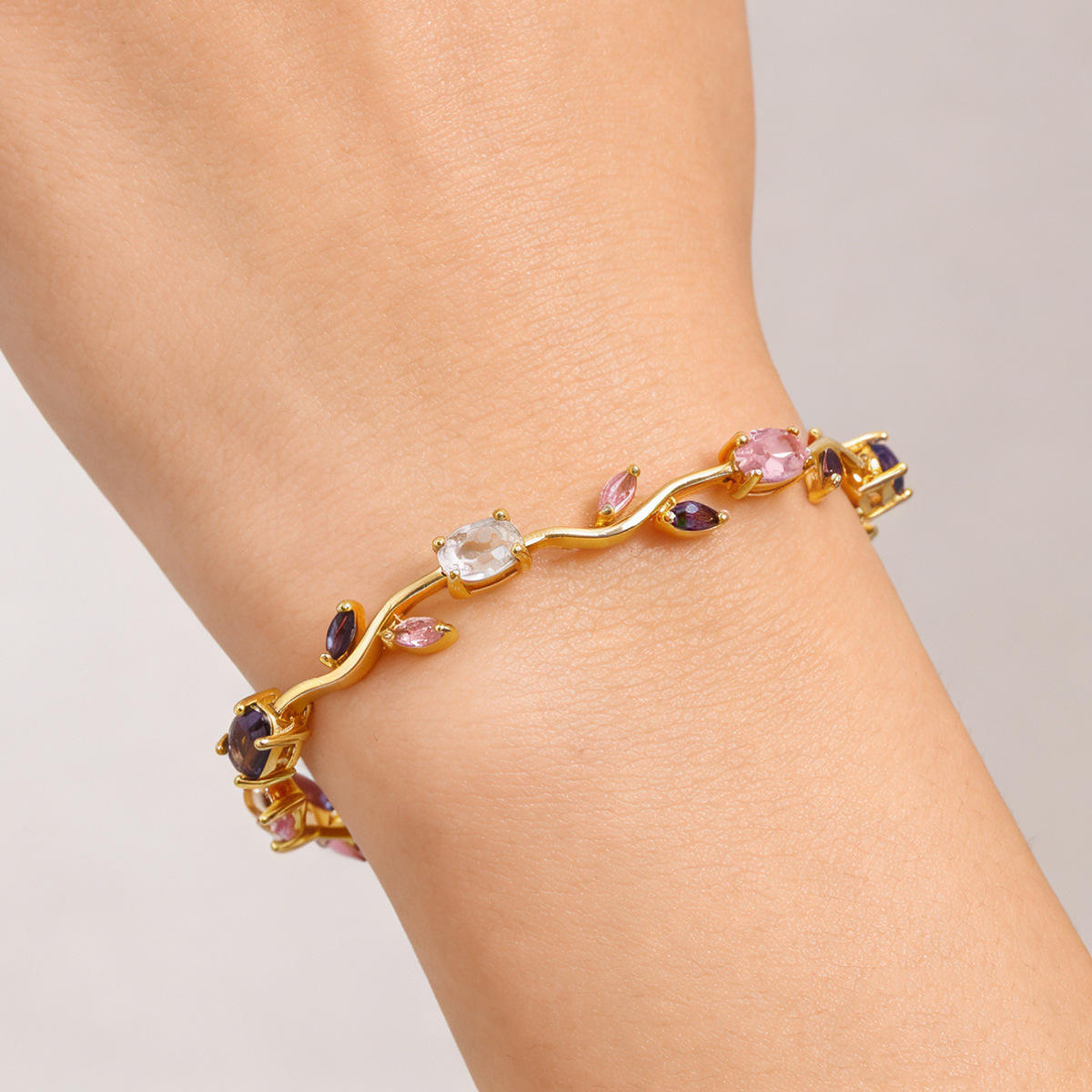 Lavender Tulip Bracelet