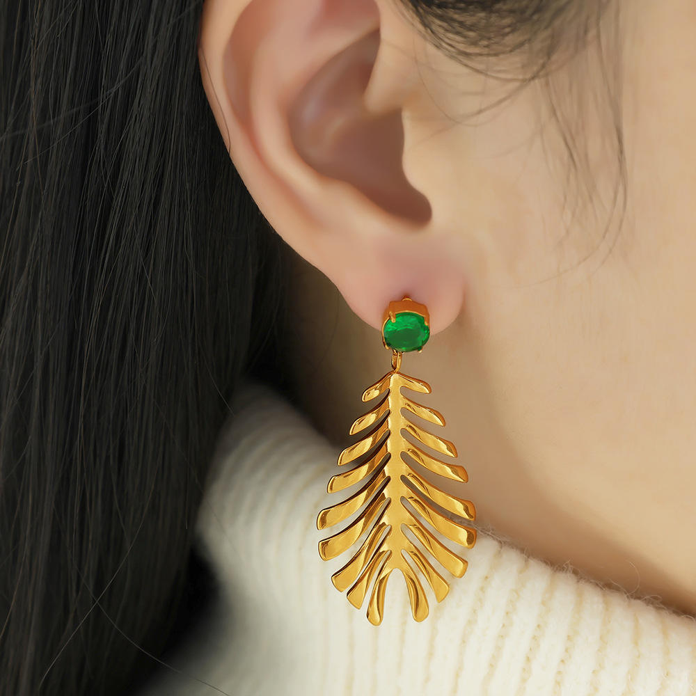 Leaf Drop Earring