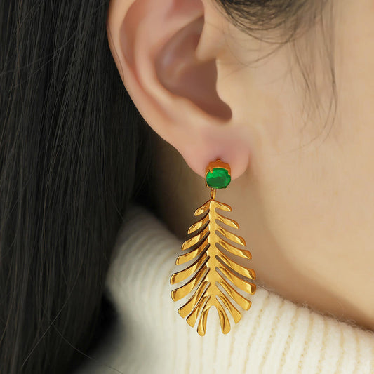 Leaf Drop Earring