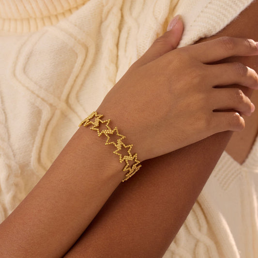 Star Bangle Bracelet