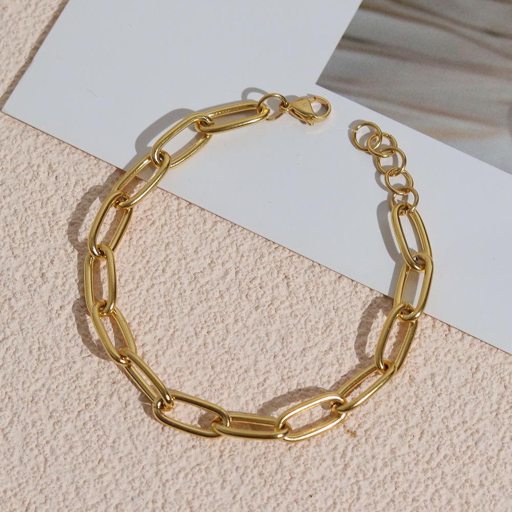 Broad Link Chain Bracelet