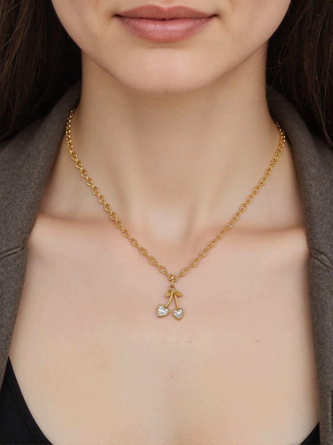 Cherry Pendant Necklace