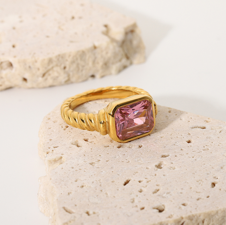 Pink Stone Ring