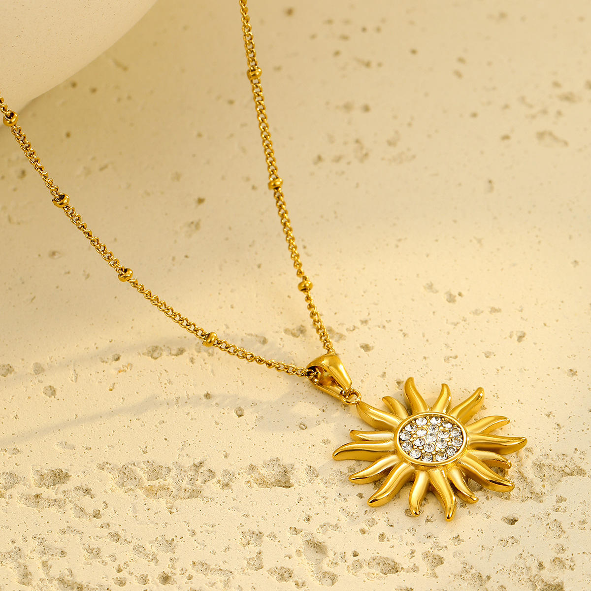Luxury Sun Pendant Necklace