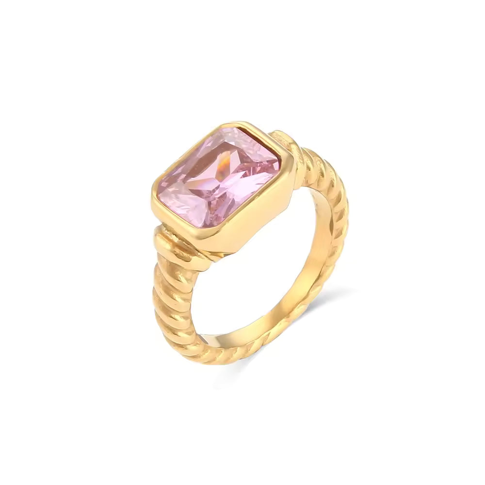 Pink Stone Ring