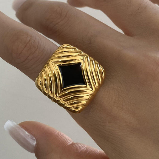 Bold Black Ring