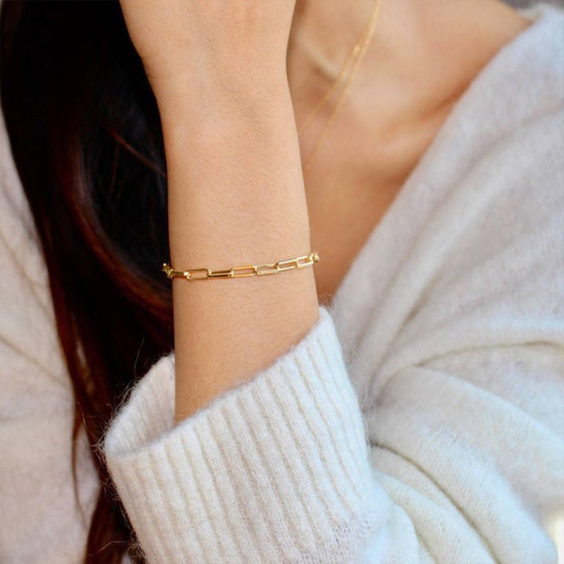 Broad Link Chain Bracelet