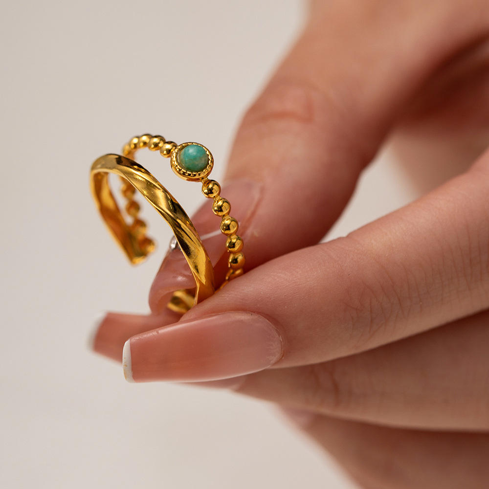 Sleek Double Ring