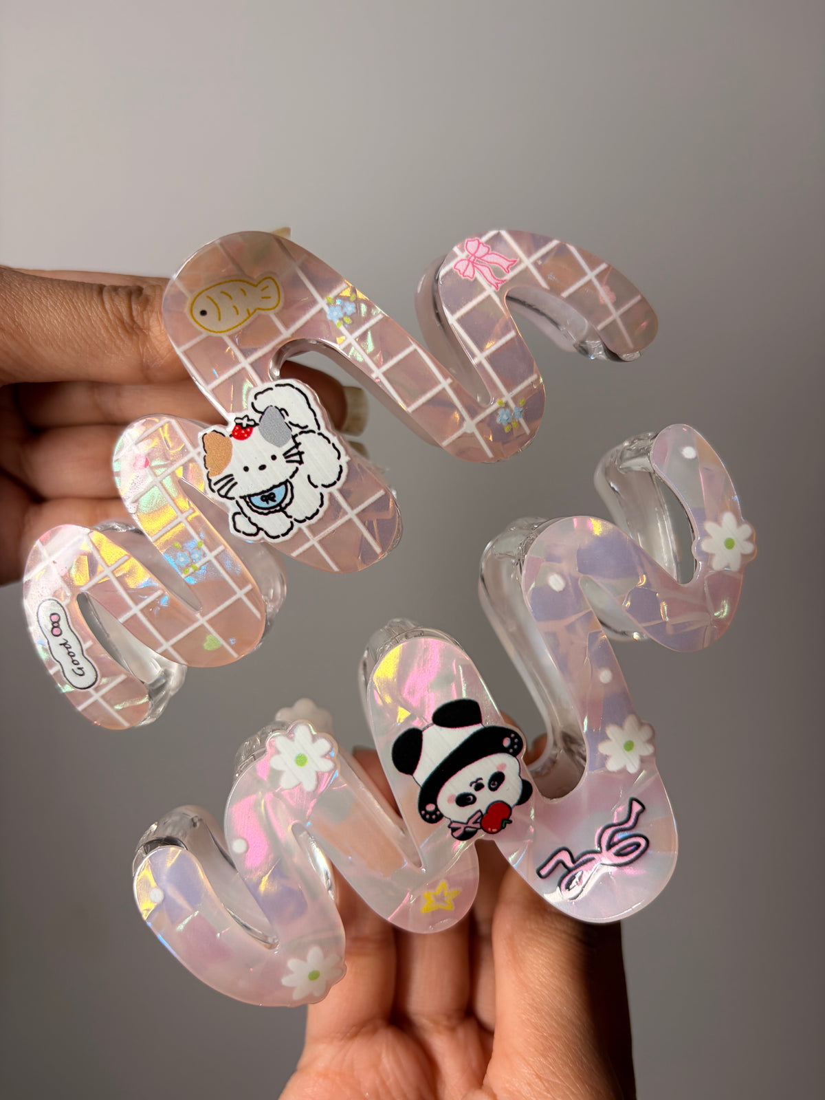 🎀 Dreamy Doodle Claw Clip (Extra Large) ✨