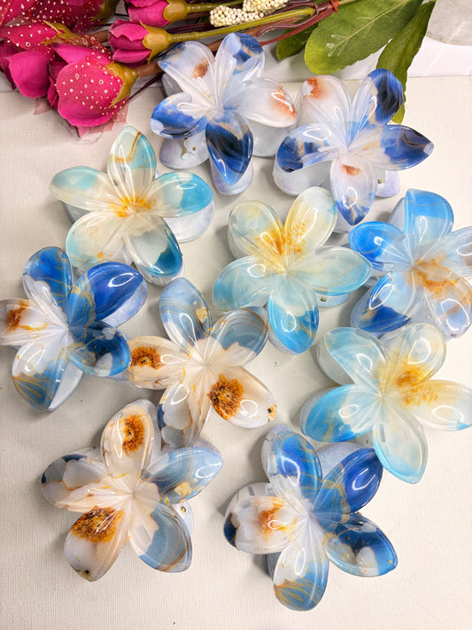 Floral Claw Clip ( Large )