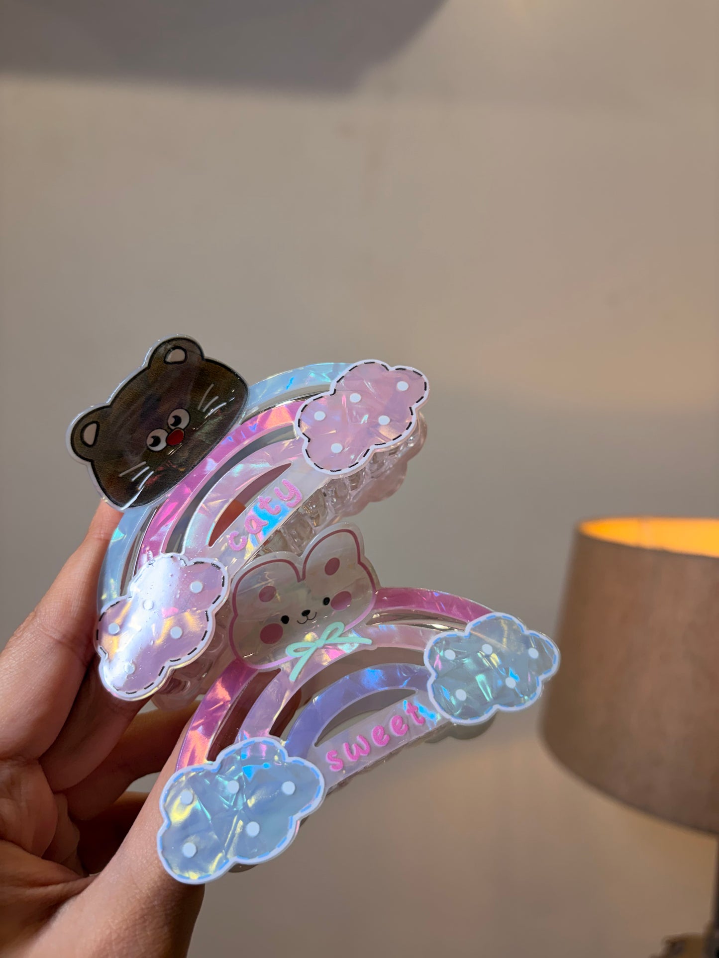 Rainbow Dreams Claw Clip ( Large )