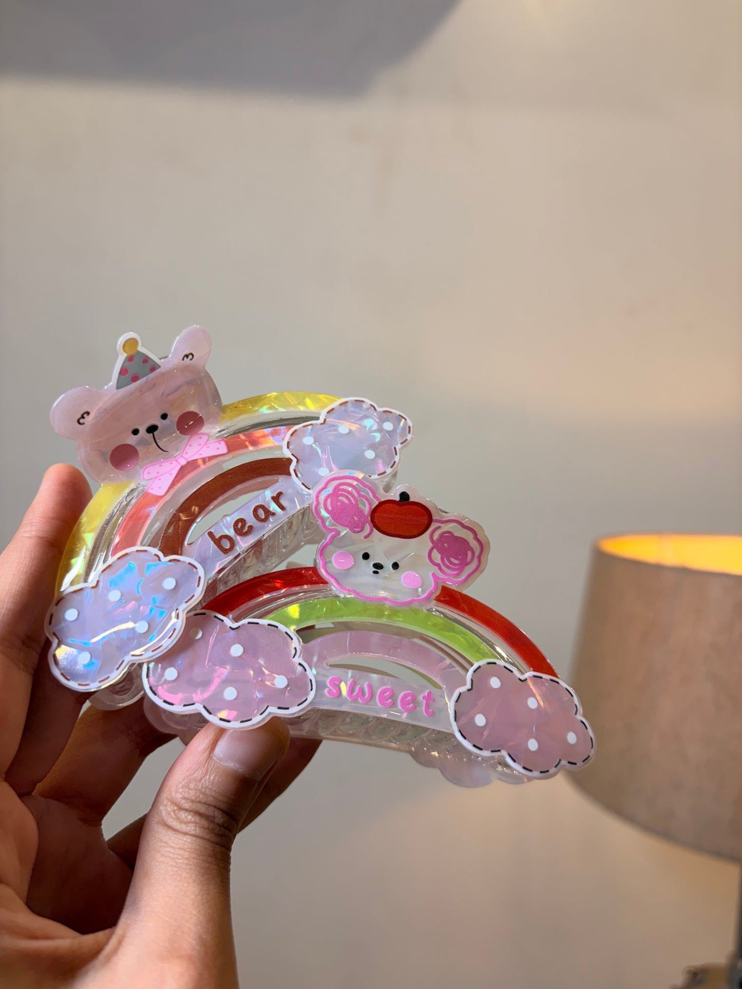 Rainbow Dreams Claw Clip ( Large )