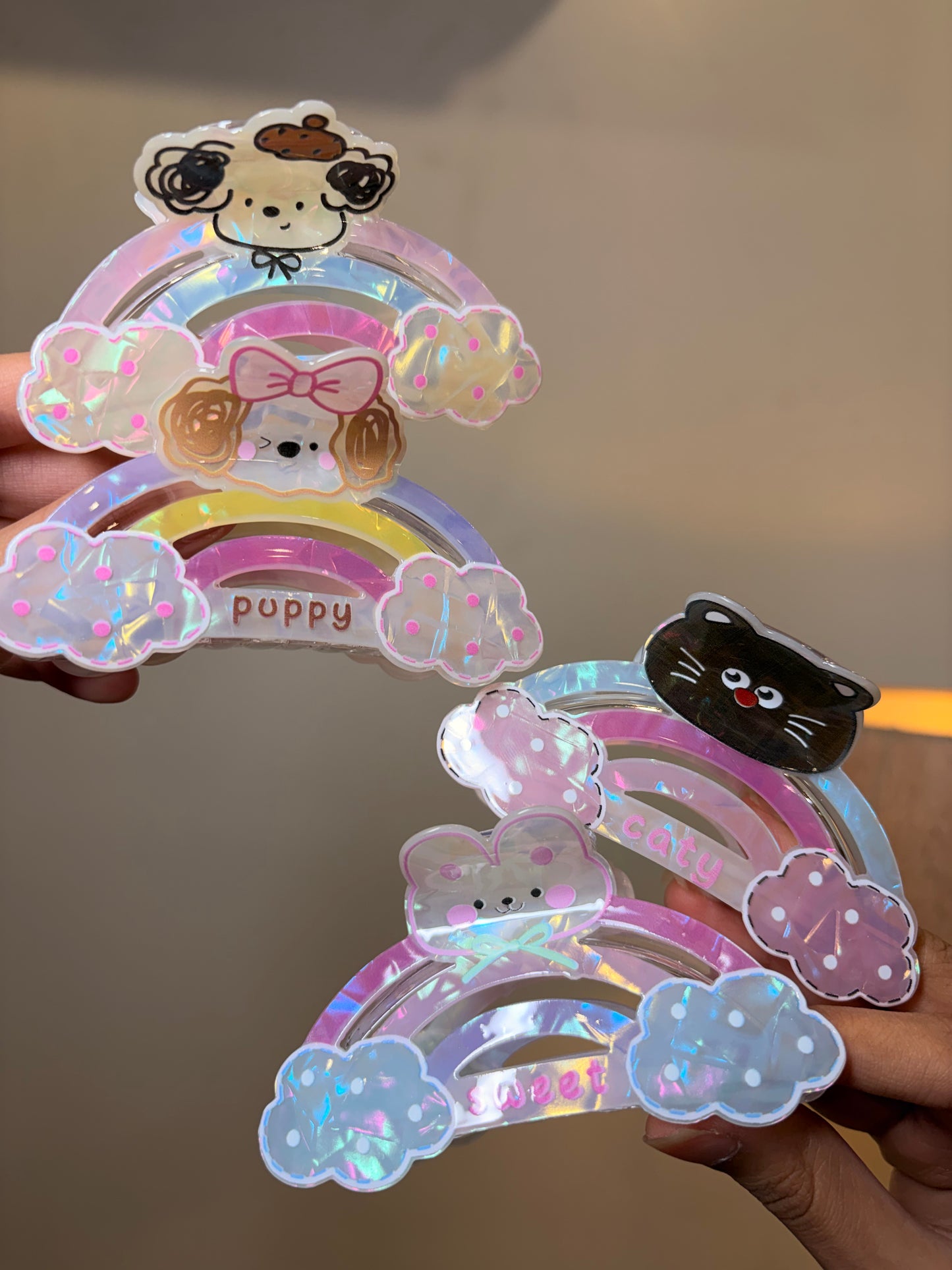 Rainbow Dreams Claw Clip ( Large )