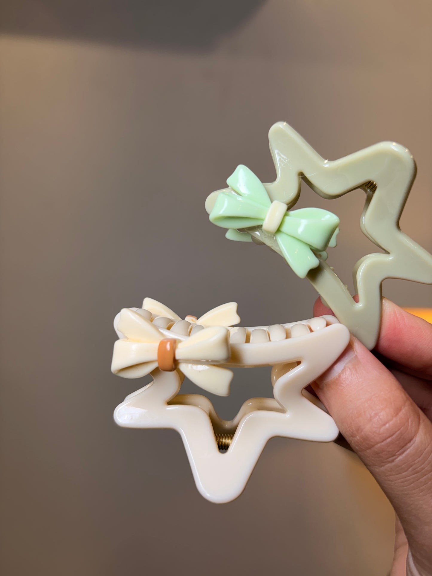 Bow Star Mini Claw Clips ( Small )