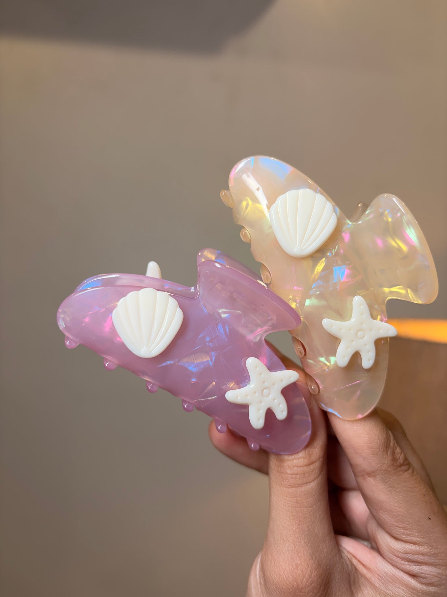 Coastal Shell Claw Clips ( Large )