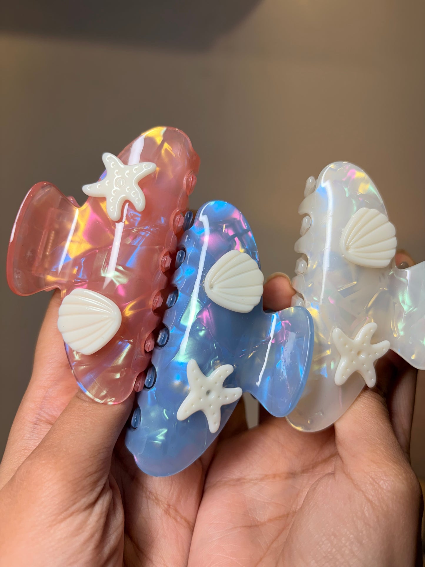 Coastal Shell Claw Clips ( Large )