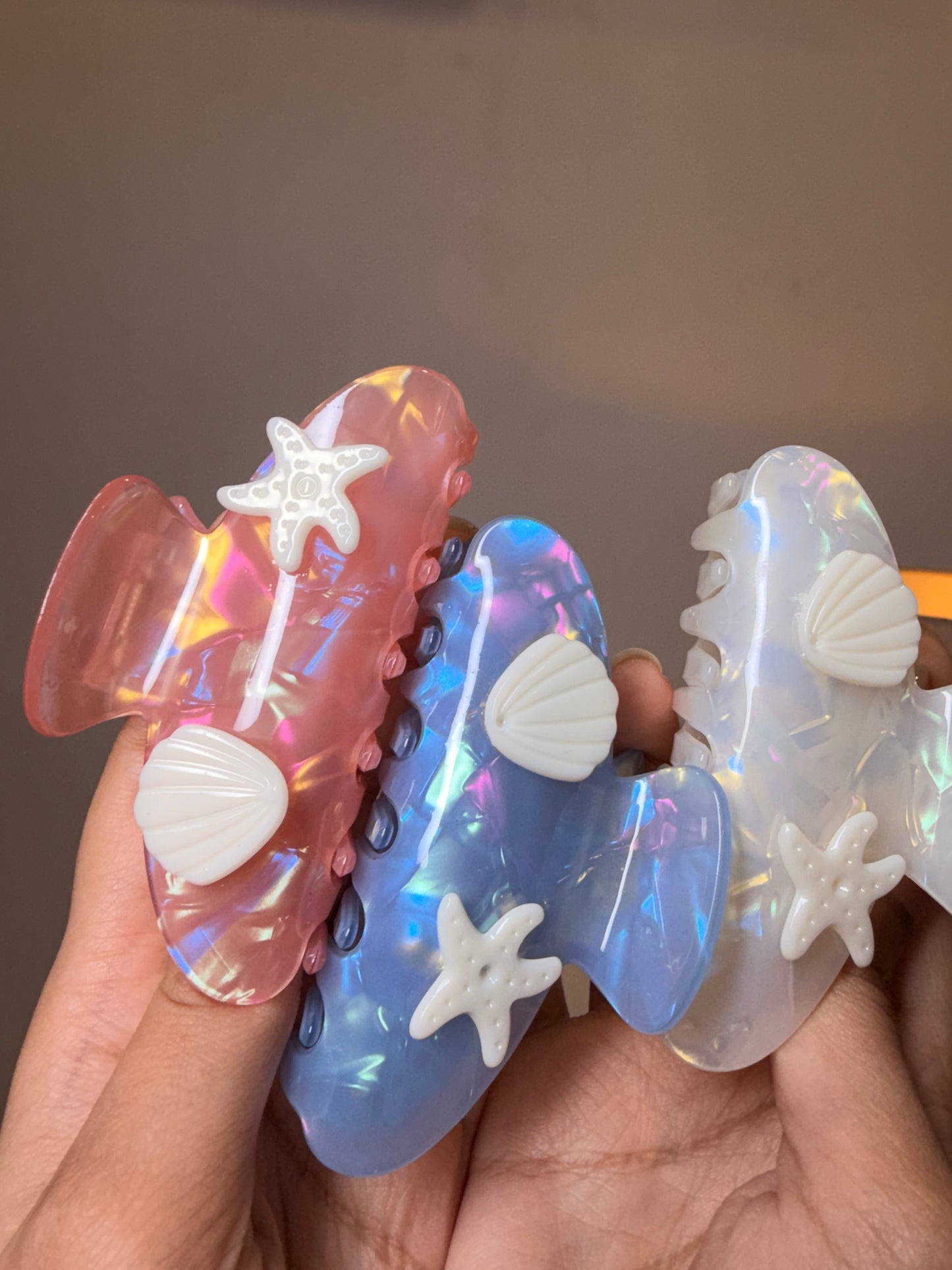 Coastal Shell Claw Clips ( Large )