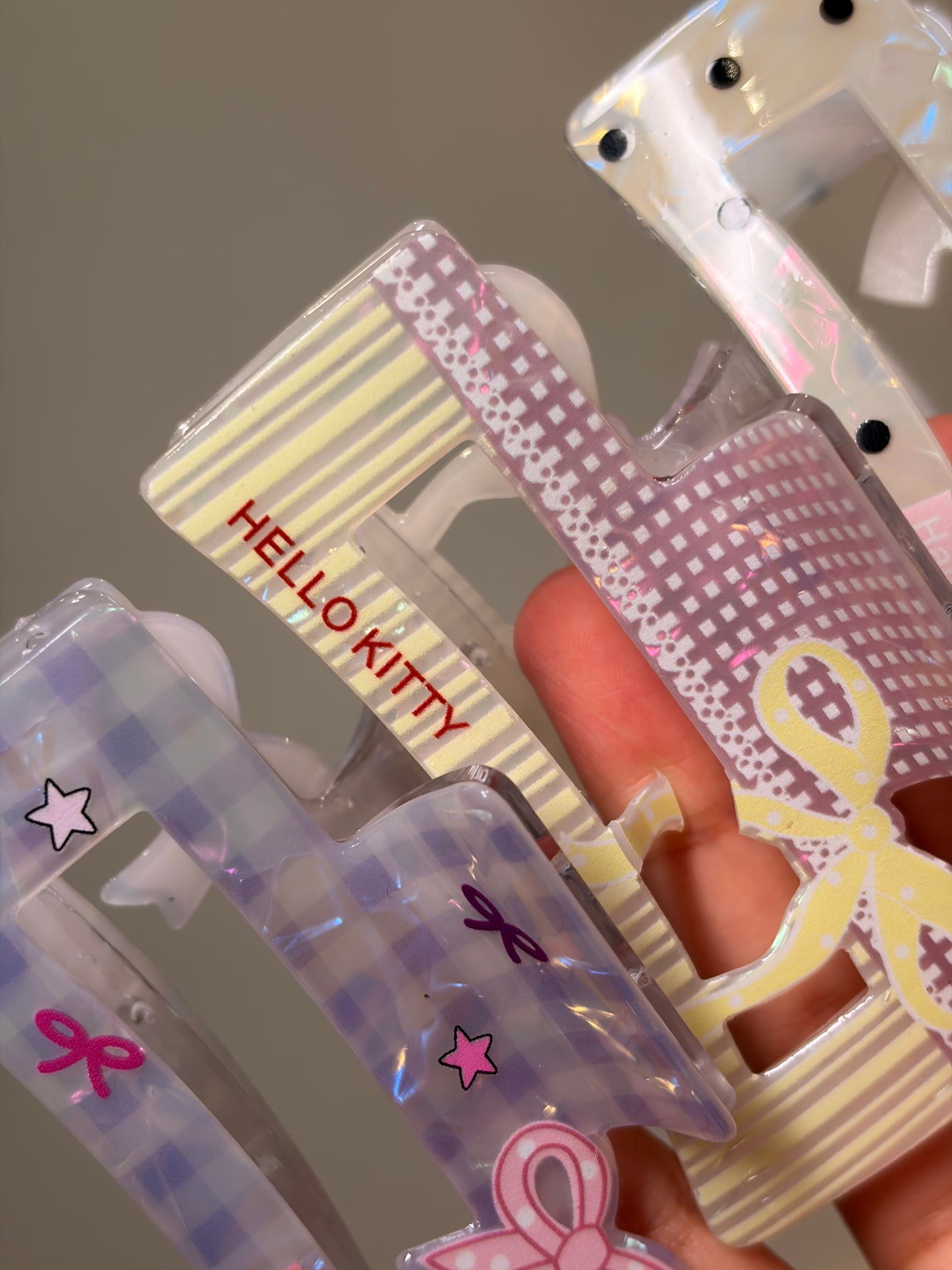 Pinteresty Bow Rectangle Claw Clips ( Large )