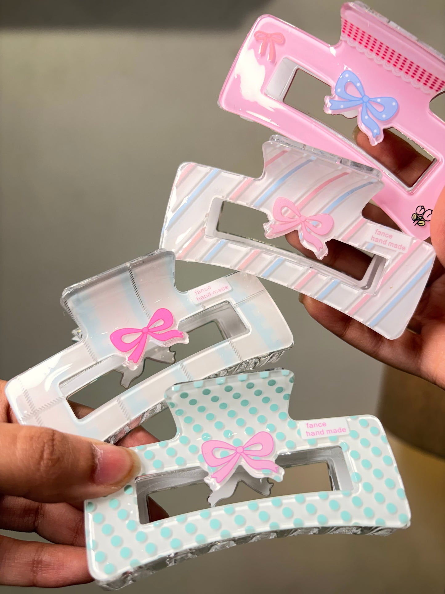 Bow & Bloom Rectangle Claw Clip ( Large )