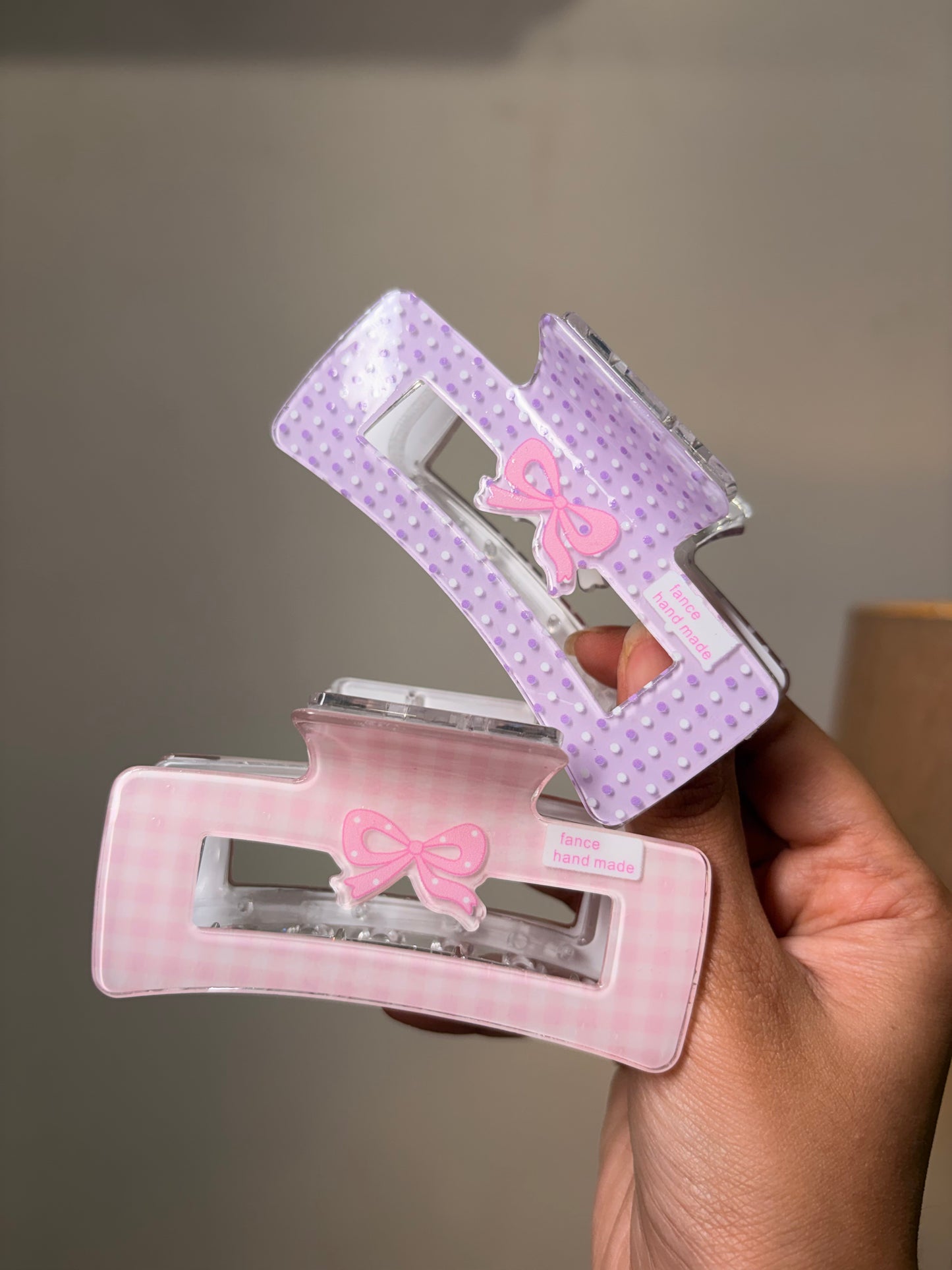 Bow & Bloom Rectangle Claw Clip ( Large )