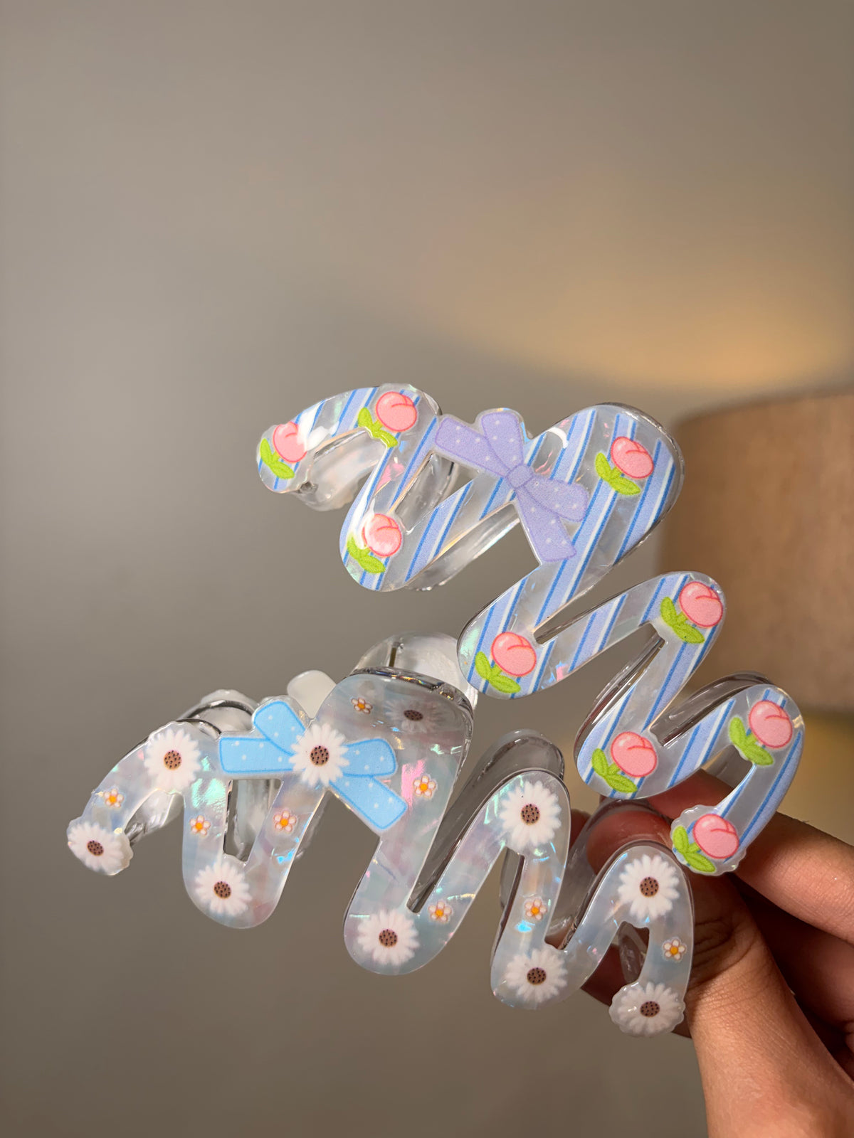 Bow Chic Zig Zag Claw Clip ( Extra Large )