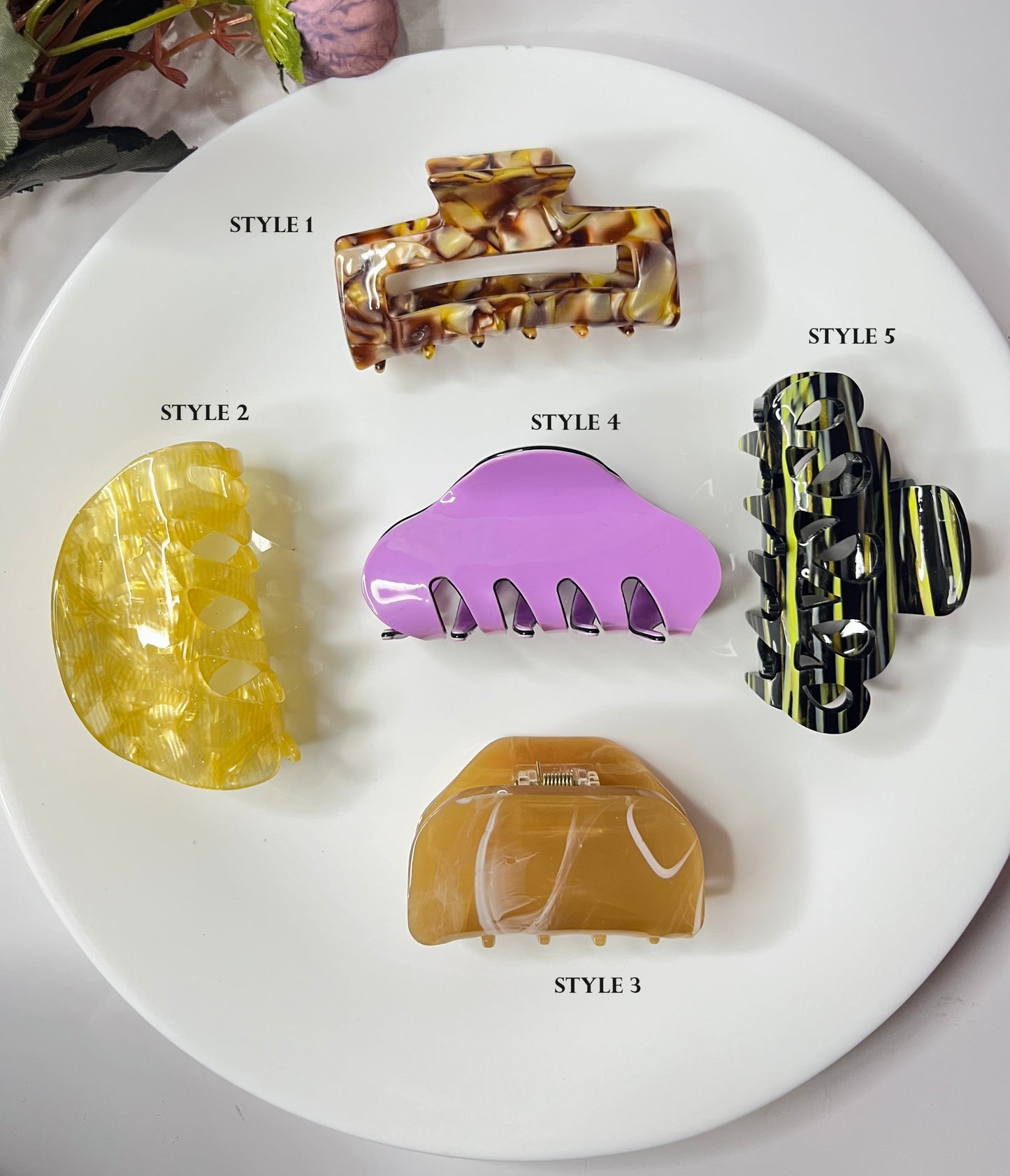 Premium Acrylic Claw Clips ( Large )