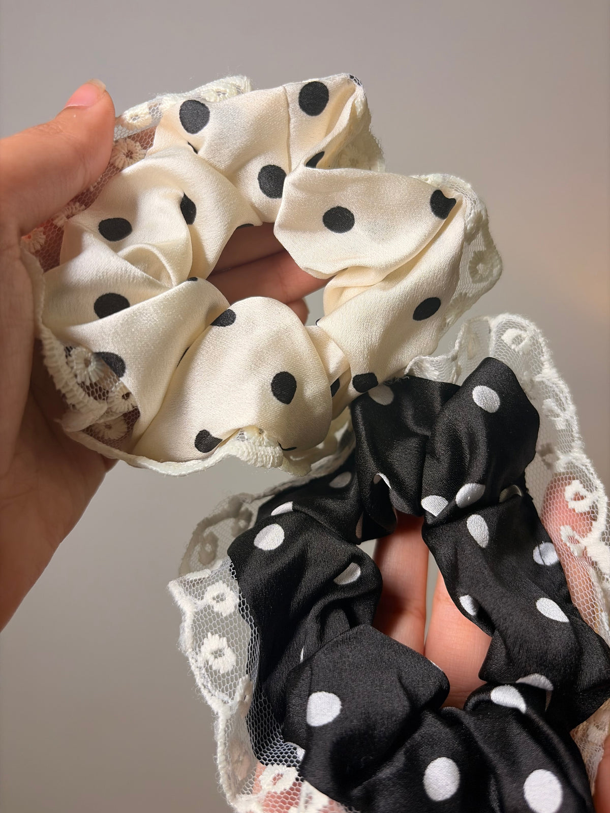 Polka Dottie Scrunchie 🎀