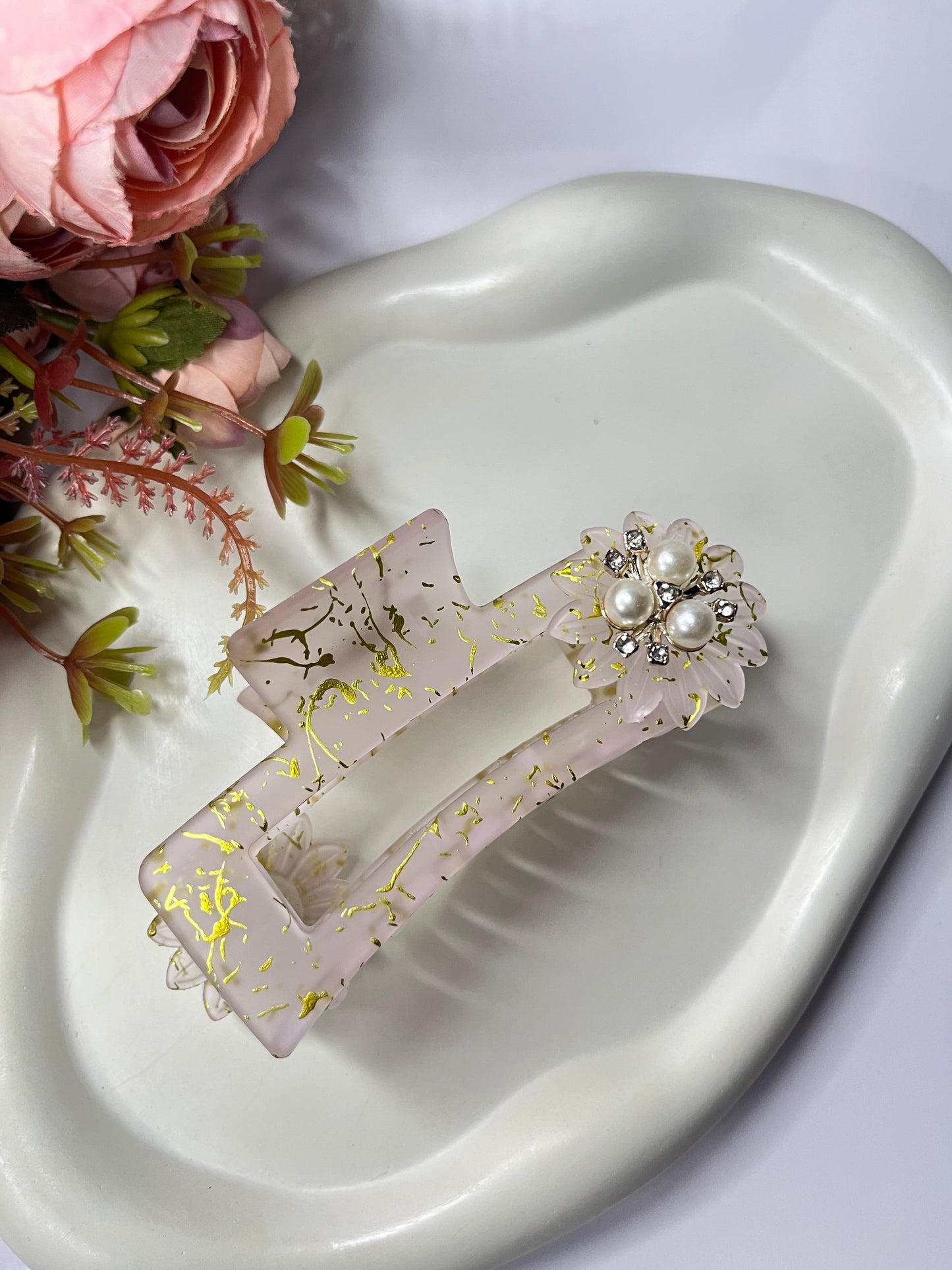 Pastel Rectangle Hair Claws