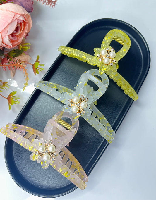 Pastel Rectangle Hair Claws