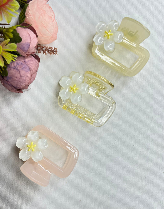 Cute Small Floral Hair Claw