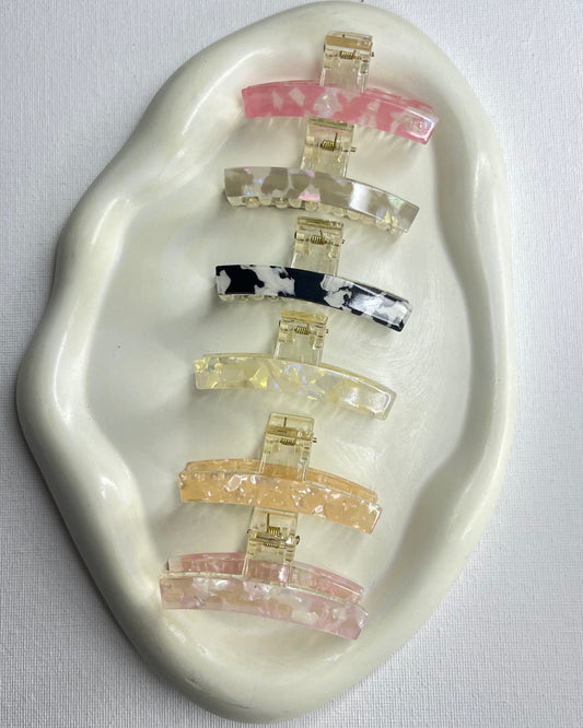 Medium Marble Hair Claw ( OFFER PICK ANY 2 )