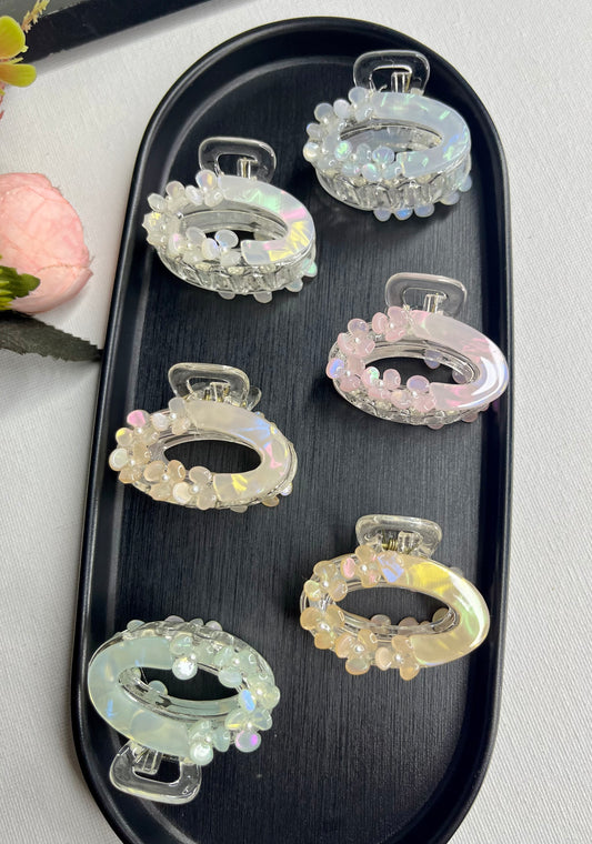 Floral Hair Claws ( Small )