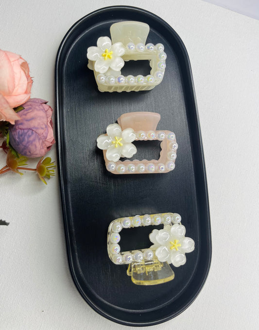 Cute Small Floral Hair Claw