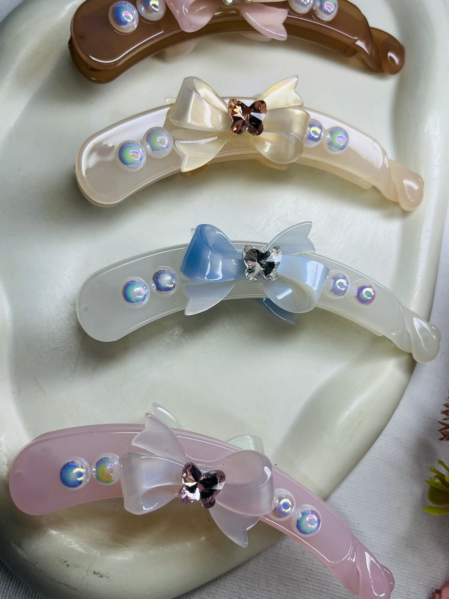 Luxe Bow Banana Clip ( Large )