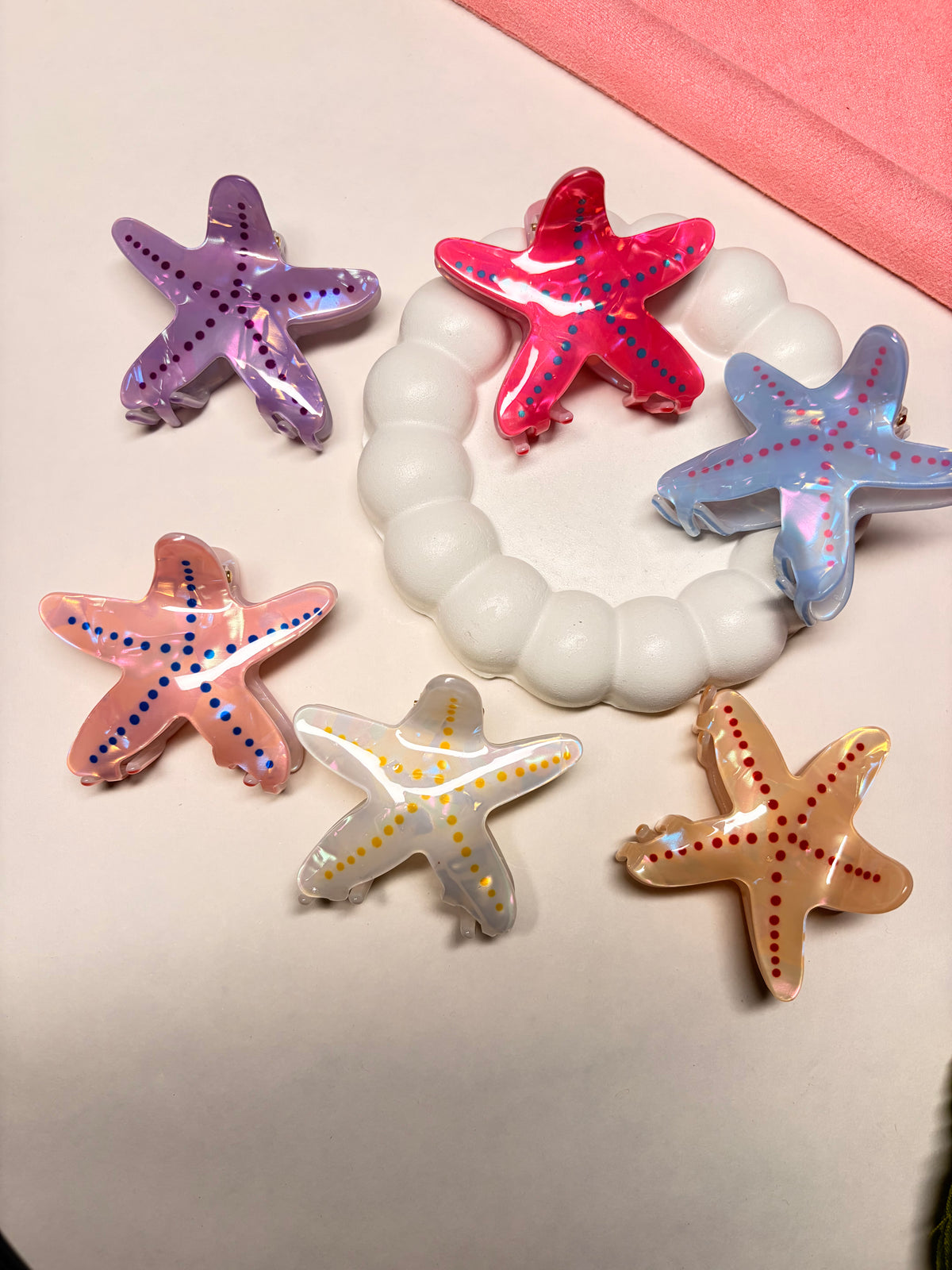Starfish Glow Hair Claw Clip